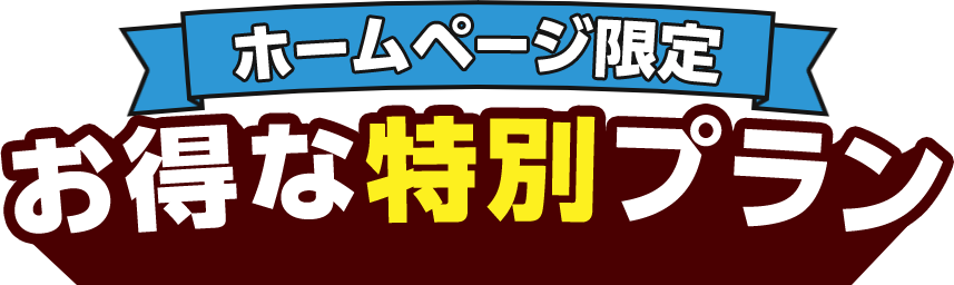 ホームページ限定-お得な特別プラン