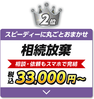 スピーディーに丸ごとおまかせ-相続放棄